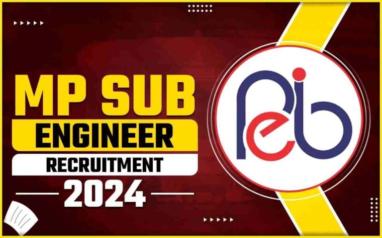 MP Sub Engineer Recruitment 2024 Notification Out