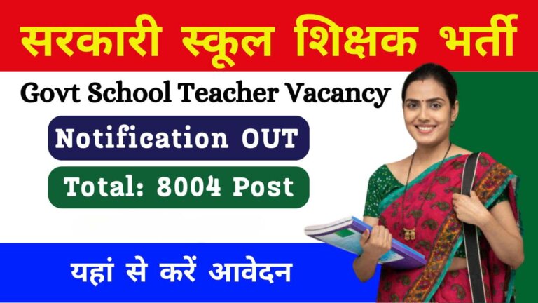 Government Teacher 6k Recruitment 2024